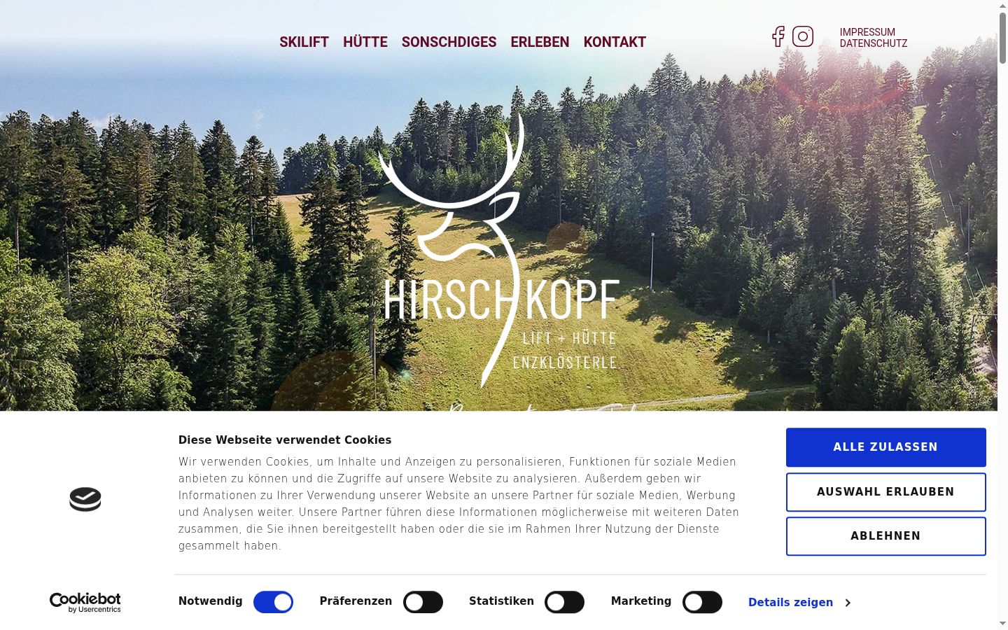 Screenshot tal-banner tal-kunsens muri qabel kwalunkwe interazzjoni
