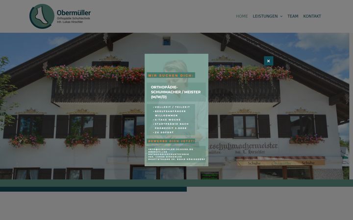 Screenshot of hirschler-schuhe.de