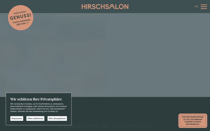 Screenshot of hirschsalon.de