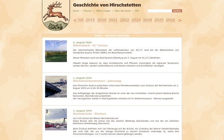 Screenshot of hirschstetten.info