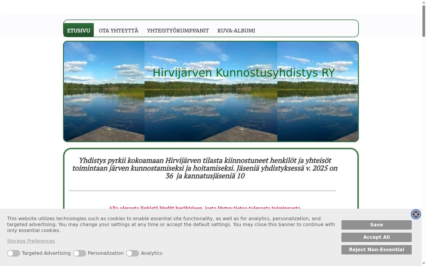 Ekraanipilt nõusolekubännerist, mida näidati enne mis tahes suhtlust