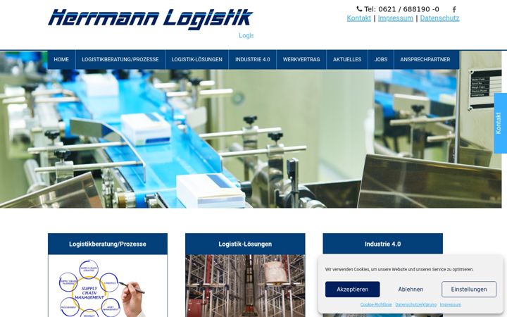 Screenshot of his-logistik.de
