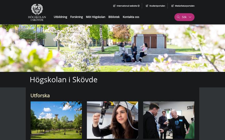 Screenshot of his.se
