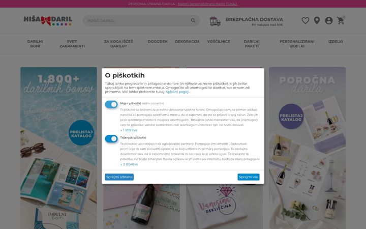 Screenshot of hisadaril.si