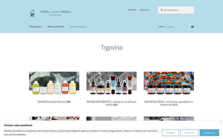 Screenshot of hisalasnihmisli.si