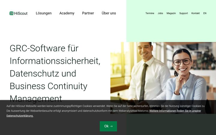 Screenshot of hiscout.com
