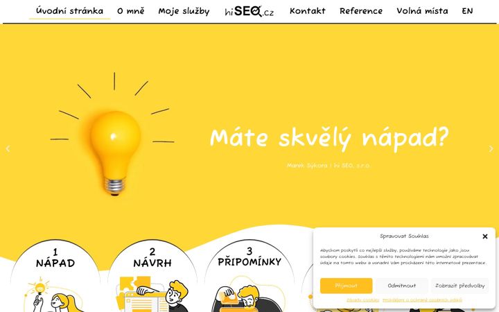 Screenshot of hiseo.cz