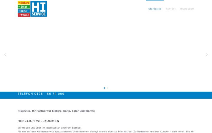 Screenshot of hiservice.de