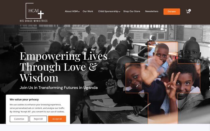 Screenshot of hisgraceministries.org