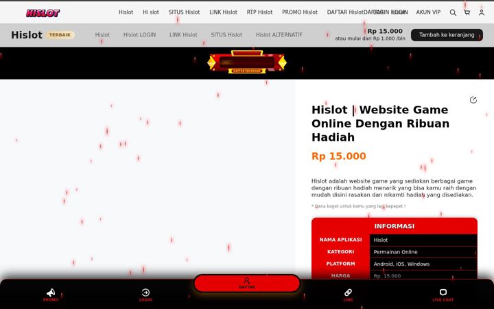 Screenshot of hislot.net