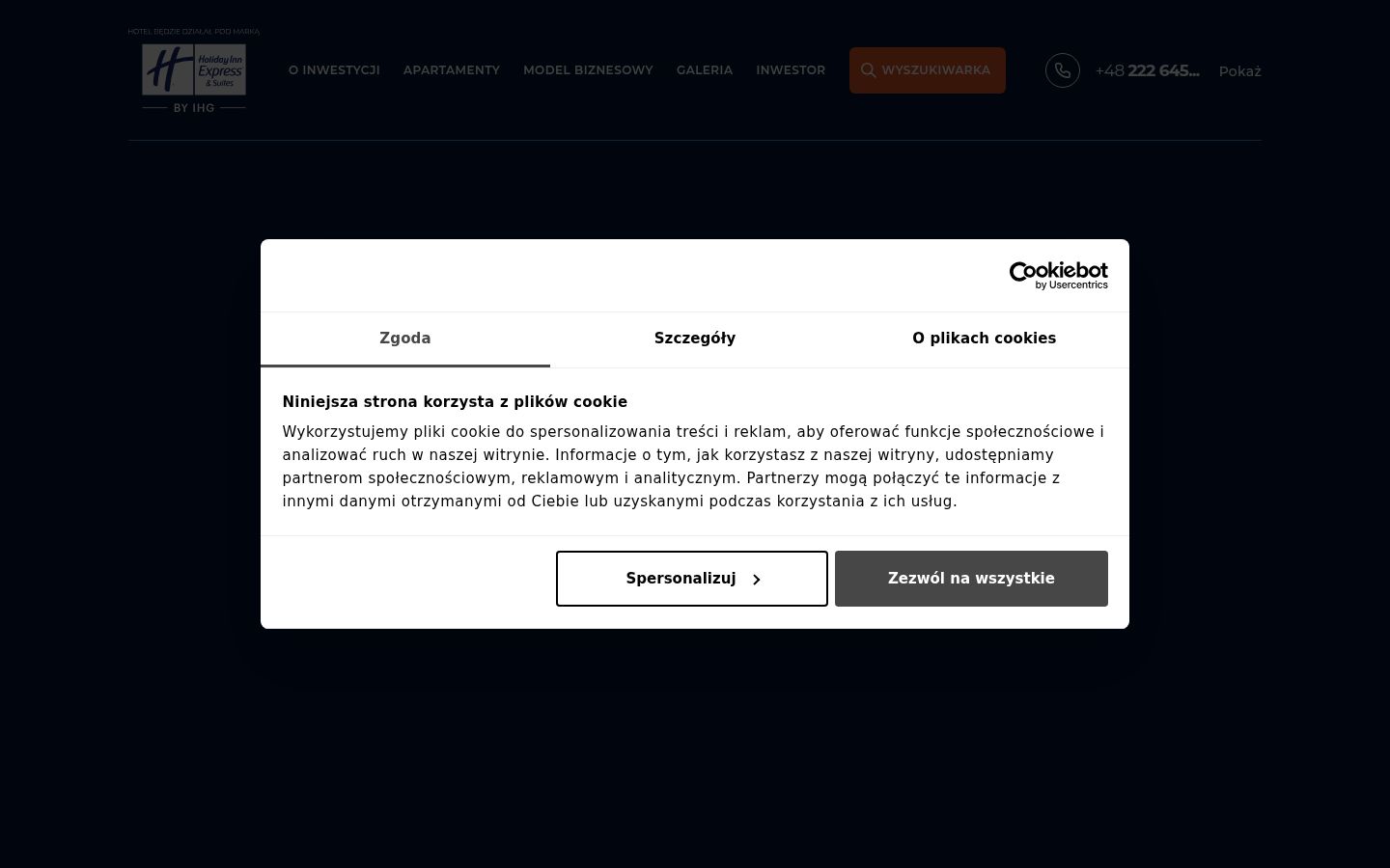 Snimka zaslona bannera za privolu prikazanog prije bilo kakve interakcije