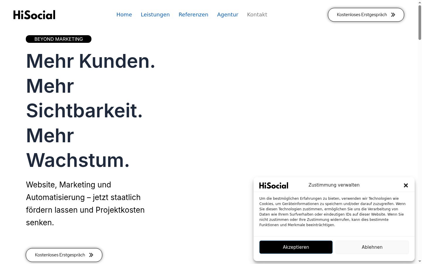 Sutikimo reklamjuostės, rodytos prieš bet kokią sąveiką, ekrano kopija