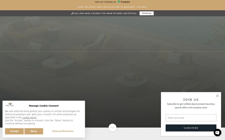 Screenshot of hisoliving.com
