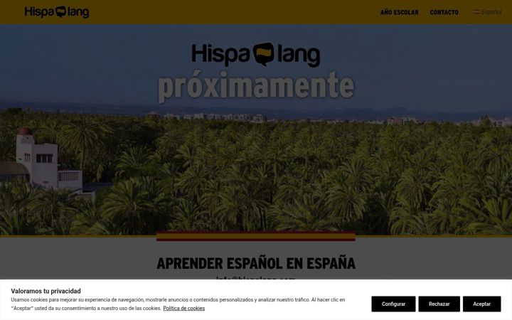 Screenshot of hispalang.com