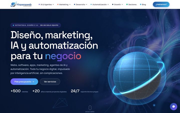 Screenshot of hispanaweb.com