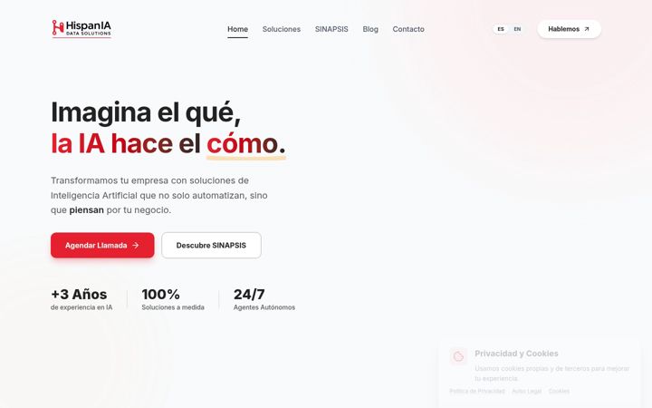 Screenshot of hispaniasolutions.com