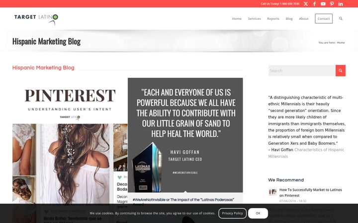Screenshot of hispanic-marketing.com