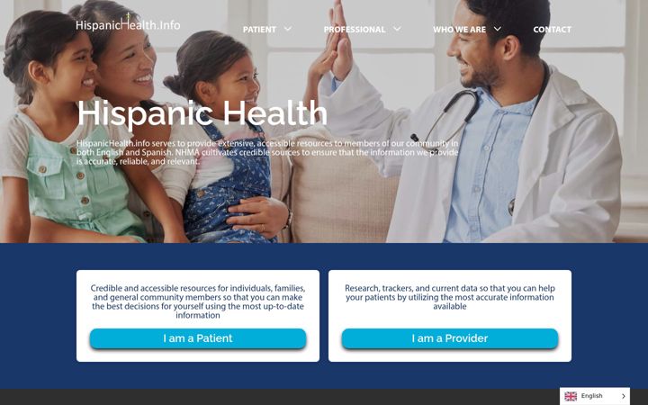 Screenshot of hispanichealth.info
