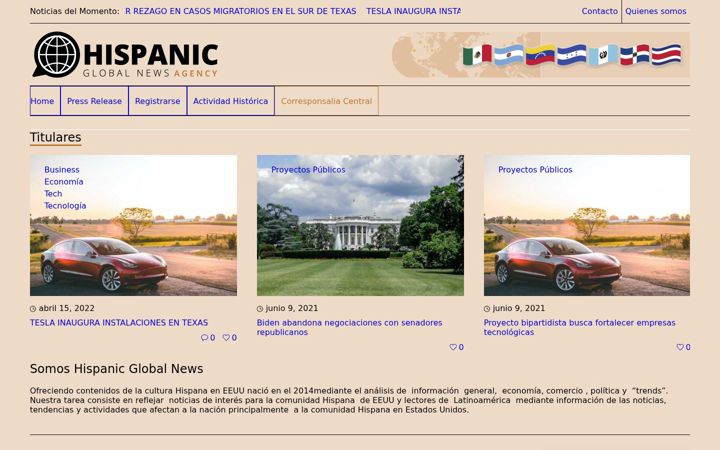 Screenshot of hispanicnews.net