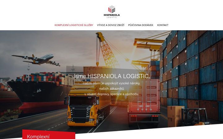 Screenshot of hispaniolalogistic.cz
