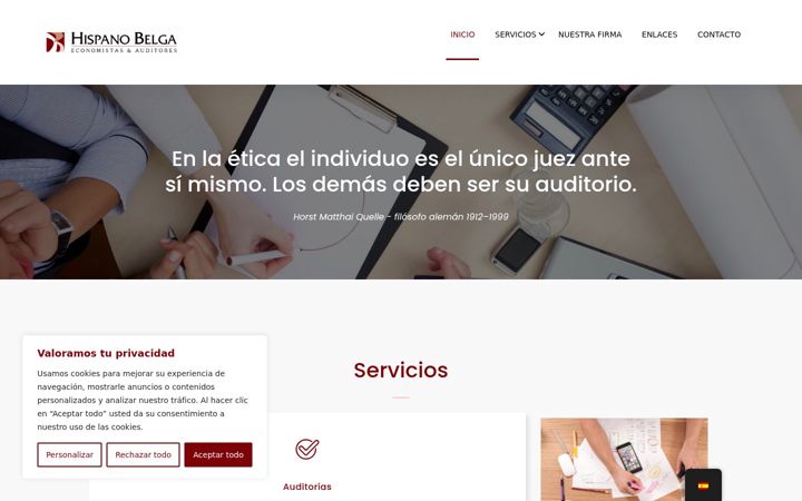 Screenshot of hispanobelga.com