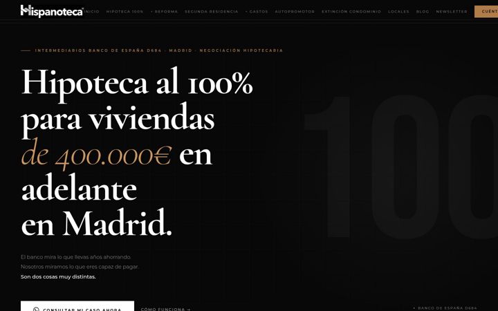 Screenshot of hispanoteca.es