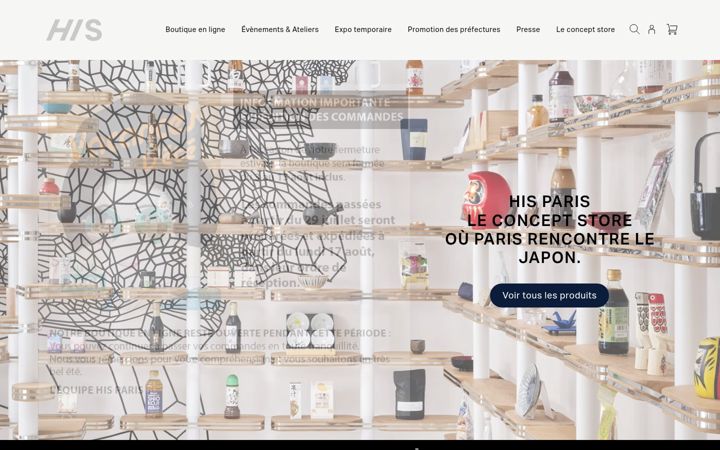 Screenshot of hisparis.com