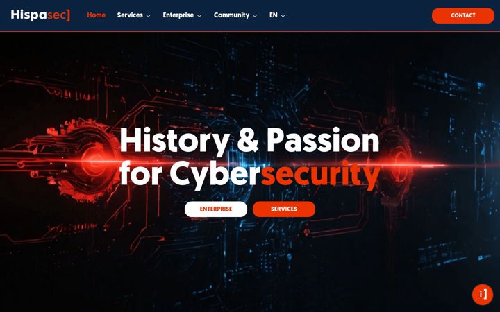 Screenshot of hispasec.com