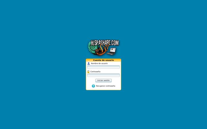 Screenshot of hispashare.org