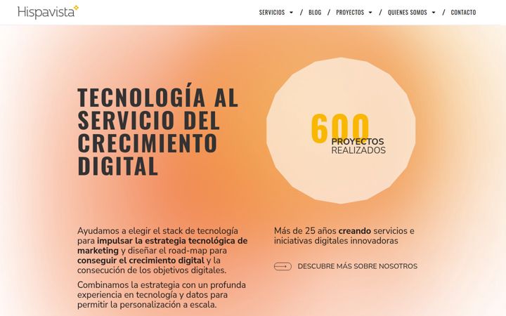 Screenshot of hispavista.com