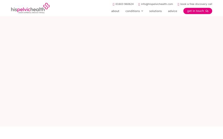 Screenshot of hispelvichealth.com