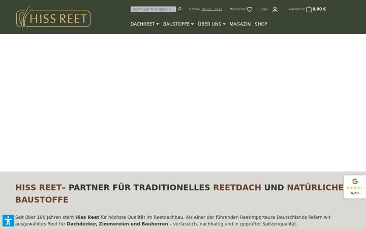 Screenshot of hiss-reet.de