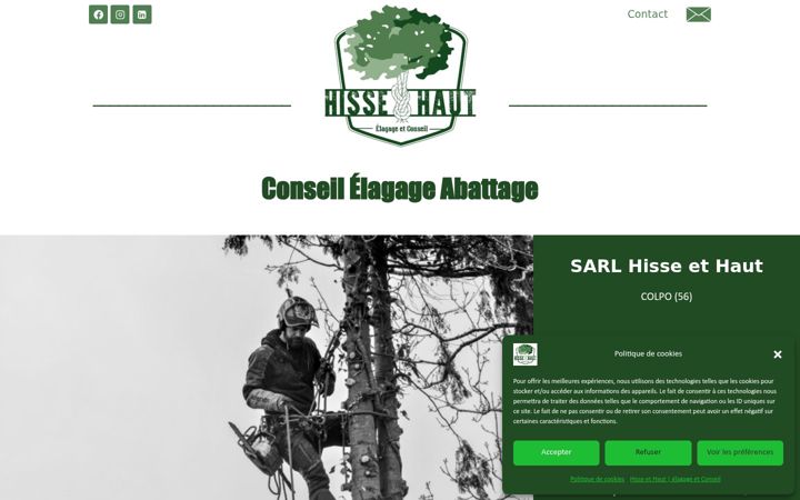 Screenshot of hisseethaut.fr