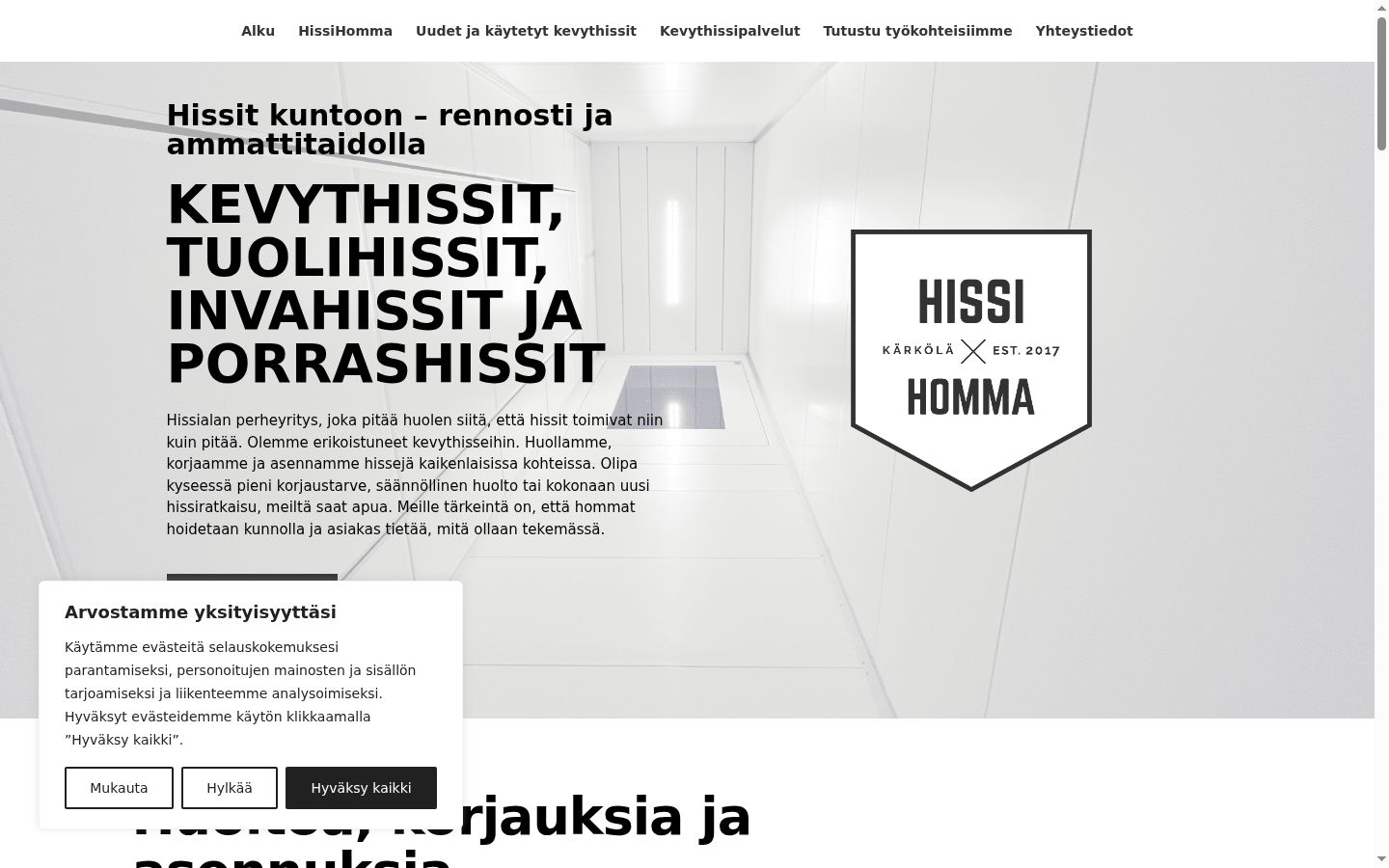 Sutikimo reklamjuostės, rodytos prieš bet kokią sąveiką, ekrano kopija