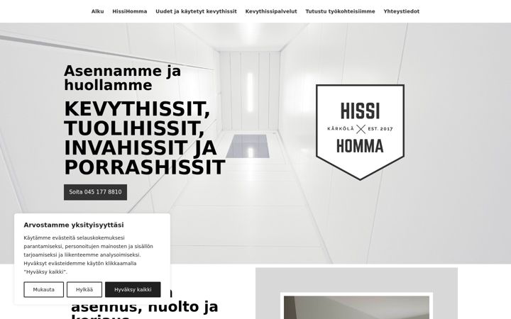 Screenshot of hissihomma.com