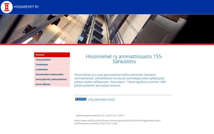 Screenshot of hissimiehet.fi