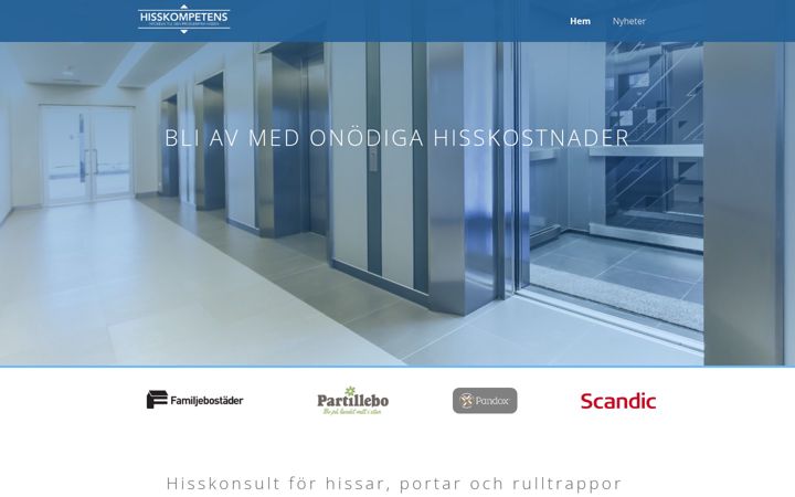 Screenshot of hisskompetens.se