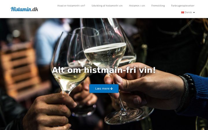 Screenshot of histamin.dk