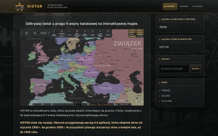 Screenshot of histar.pl