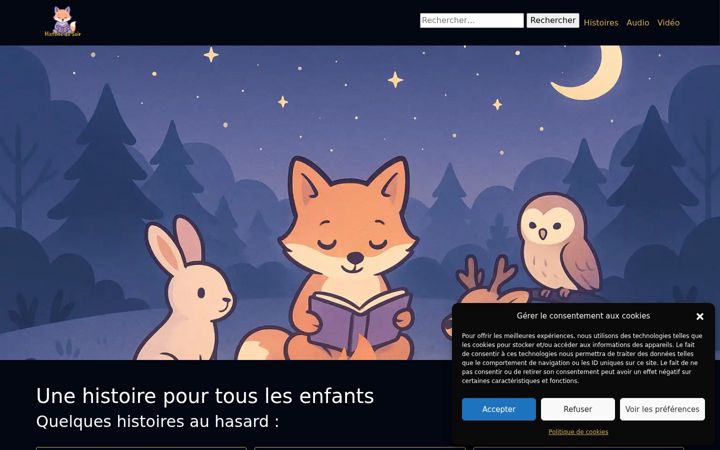 Screenshot of histoire-du-soir.fr