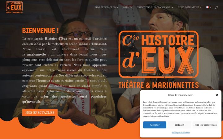 Screenshot of histoiredeux.fr