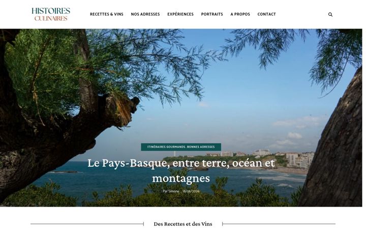 Screenshot of histoiresculinaires.fr
