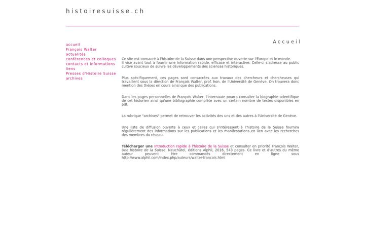 Screenshot of histoiresuisse.ch
