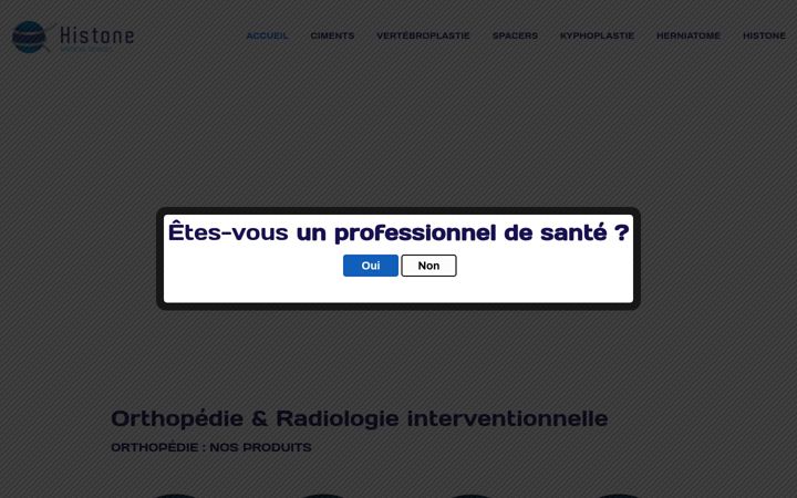 Screenshot of histone-france.fr