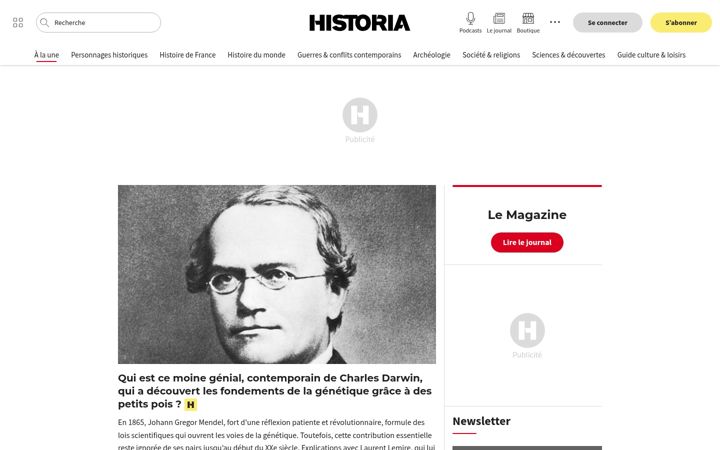 Ekrano kopija historia.fr