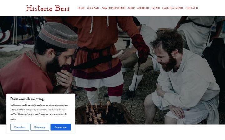 Screenshot of historiabari.it