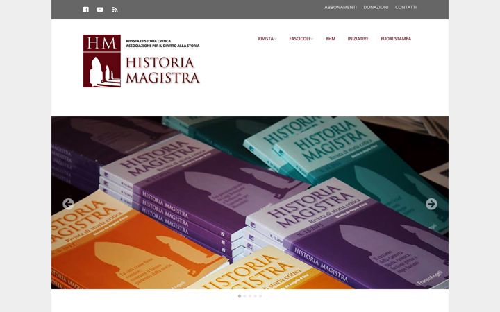 Screenshot of historiamagistra.it