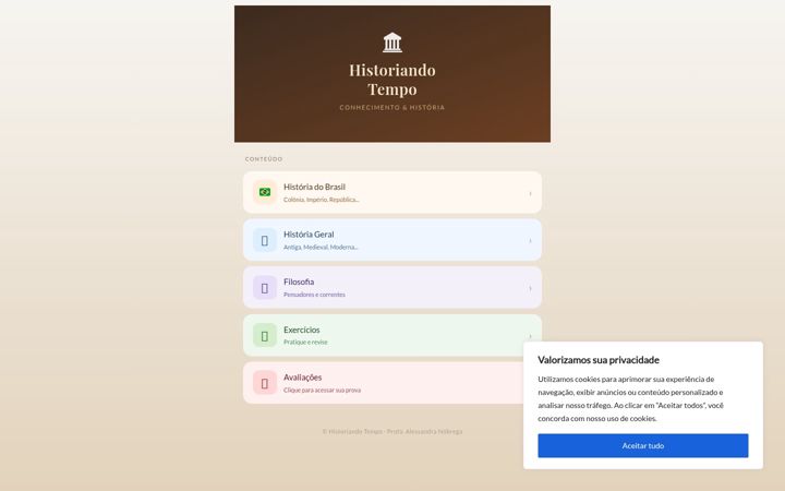 Screenshot of historiandotempo.com