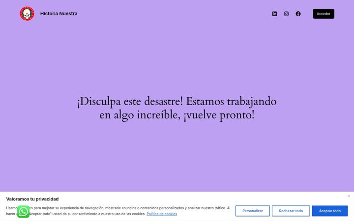 Screenshot of historianuestra.com