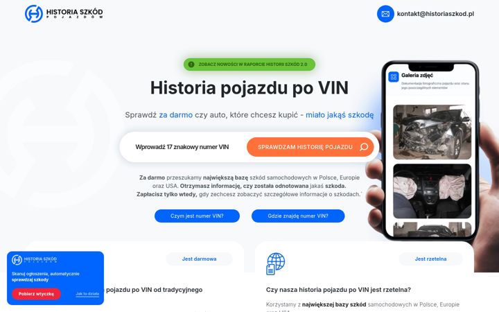 Screenshot of historiaszkod.pl